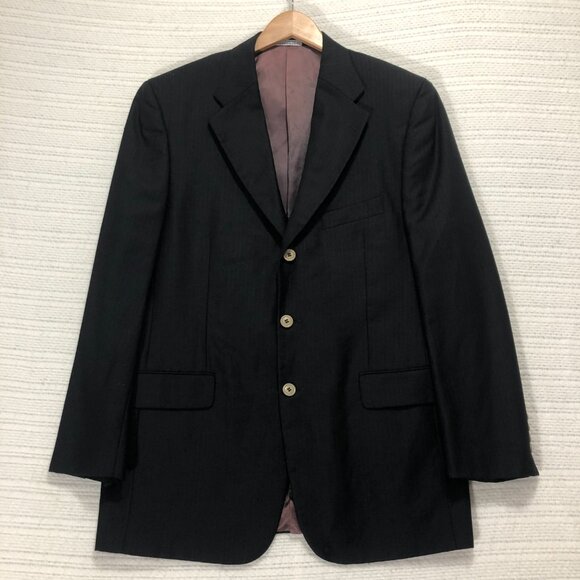 Louis Feraud 100% Wool Men's Three Button Sports Coat Size‎ 40R - Picture 2 of 8